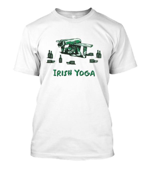 Irish Yoga Bench Pose With Bottles T-Shirt