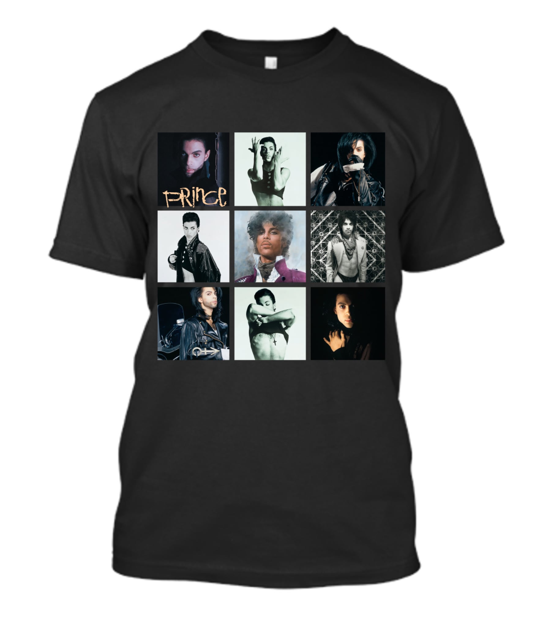 Prince Iconic Album Collection Collage: The Very Best Imagery T-Shirt