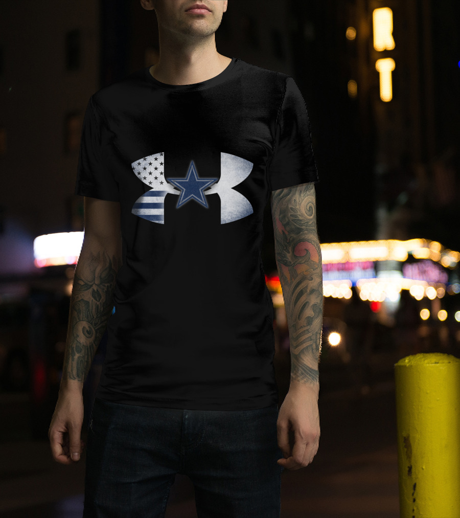 Dallas Cowboys Under Armour American Flag Star T-Shirt