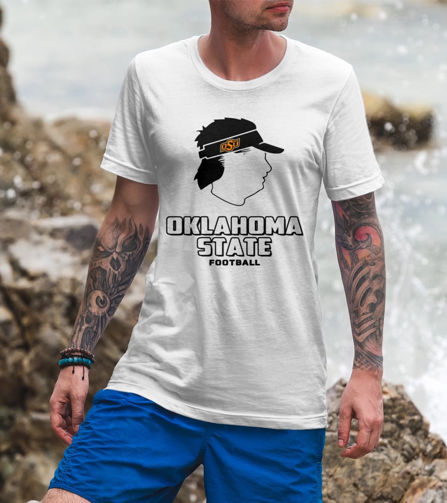 Oklahoma State OSU Head Visor Football T-Shirt