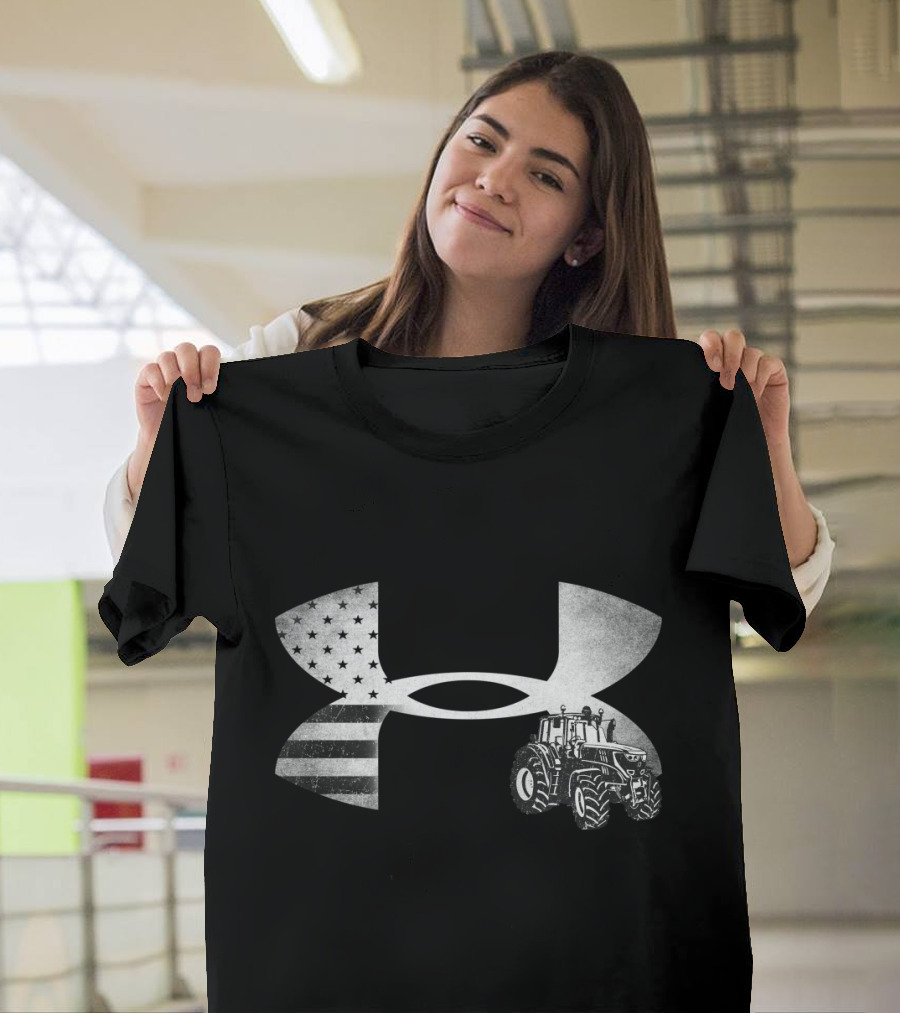 Under Armour Tractor American Flag T-Shirt