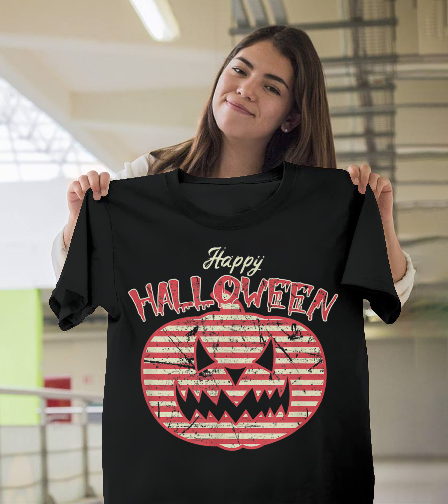 Happy Halloween Retro Pumpkin Jack O Lantern Costume Best T-Shirt