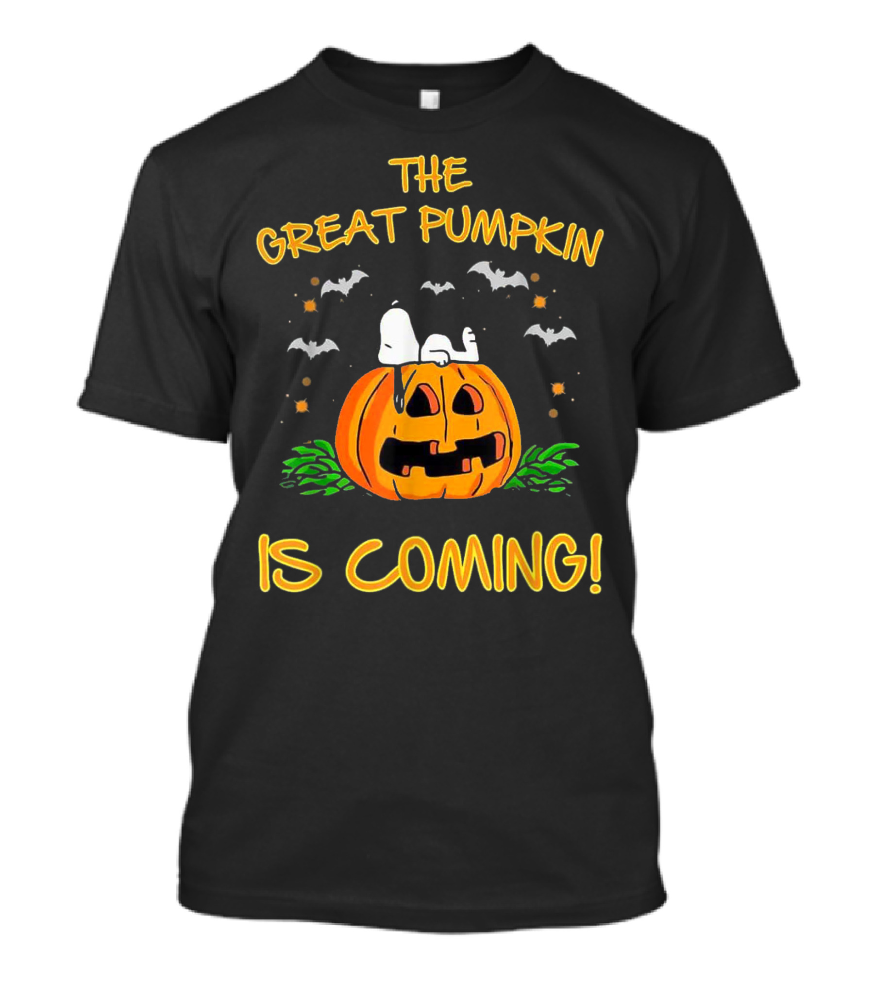 The Great Pumpkin Is Coming Peanuts Snoopy Halloween T-Shirt