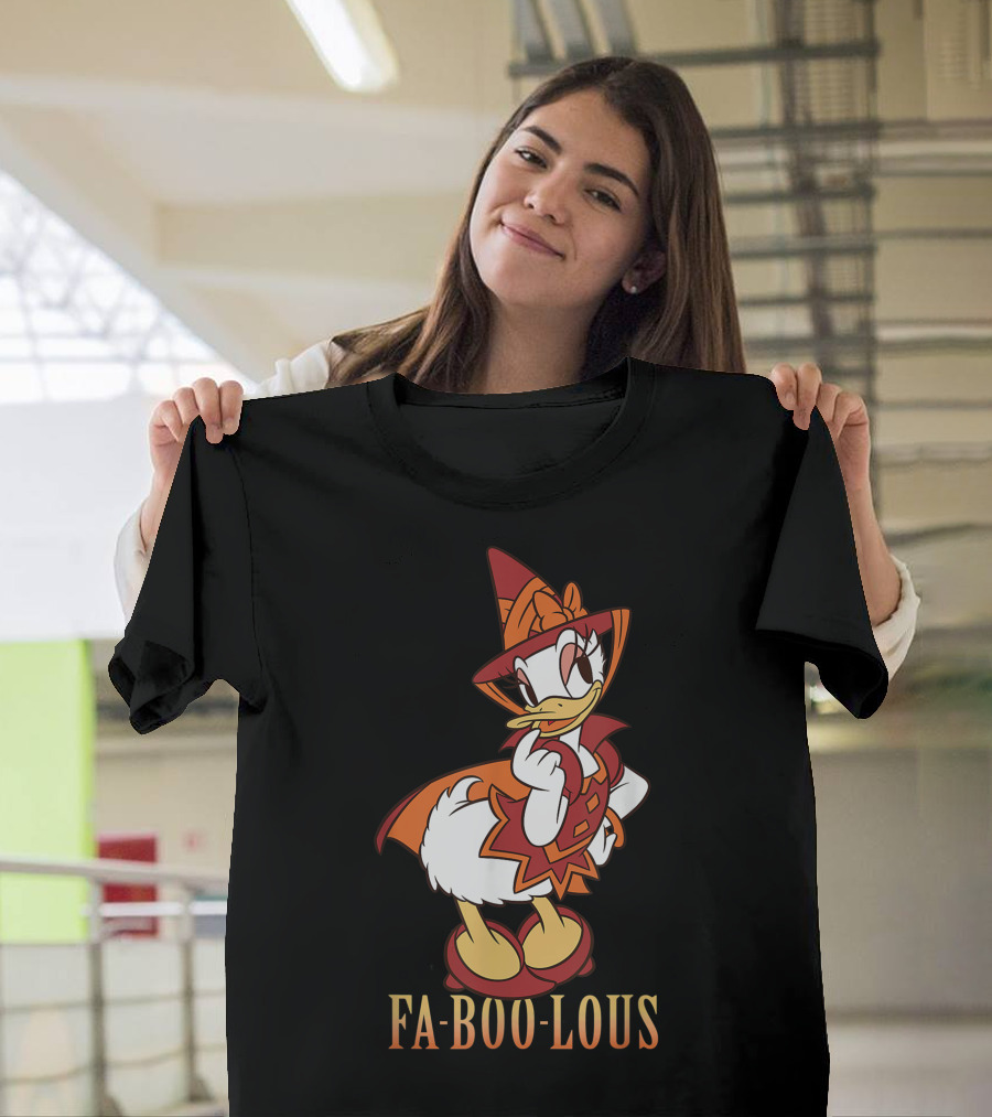 Disney Halloween Daisy Duck Fa BOO Lous Witch Costume T-Shirt