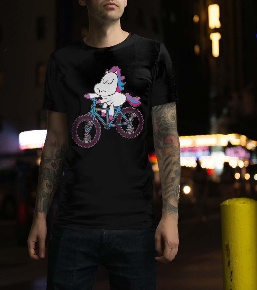 Mountain Bike Unicorn Riding Adventure T-Shirt