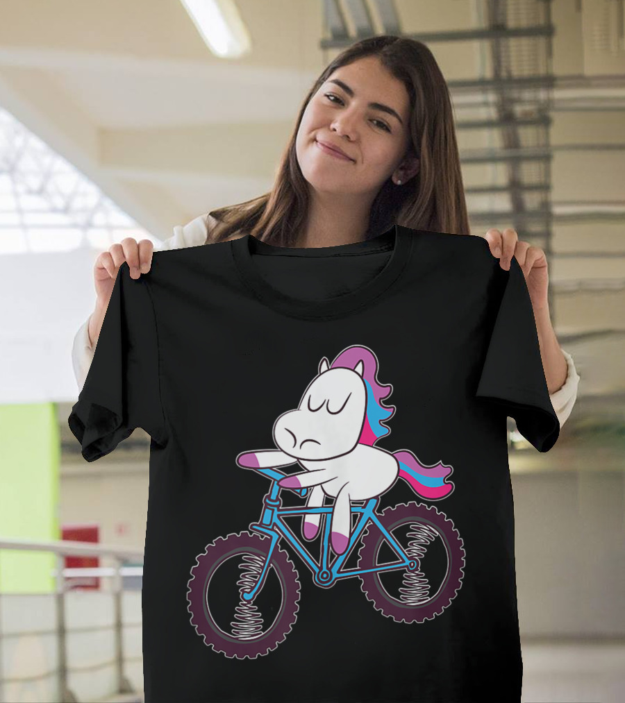 Mountain Bike Unicorn Riding Adventure T-Shirt