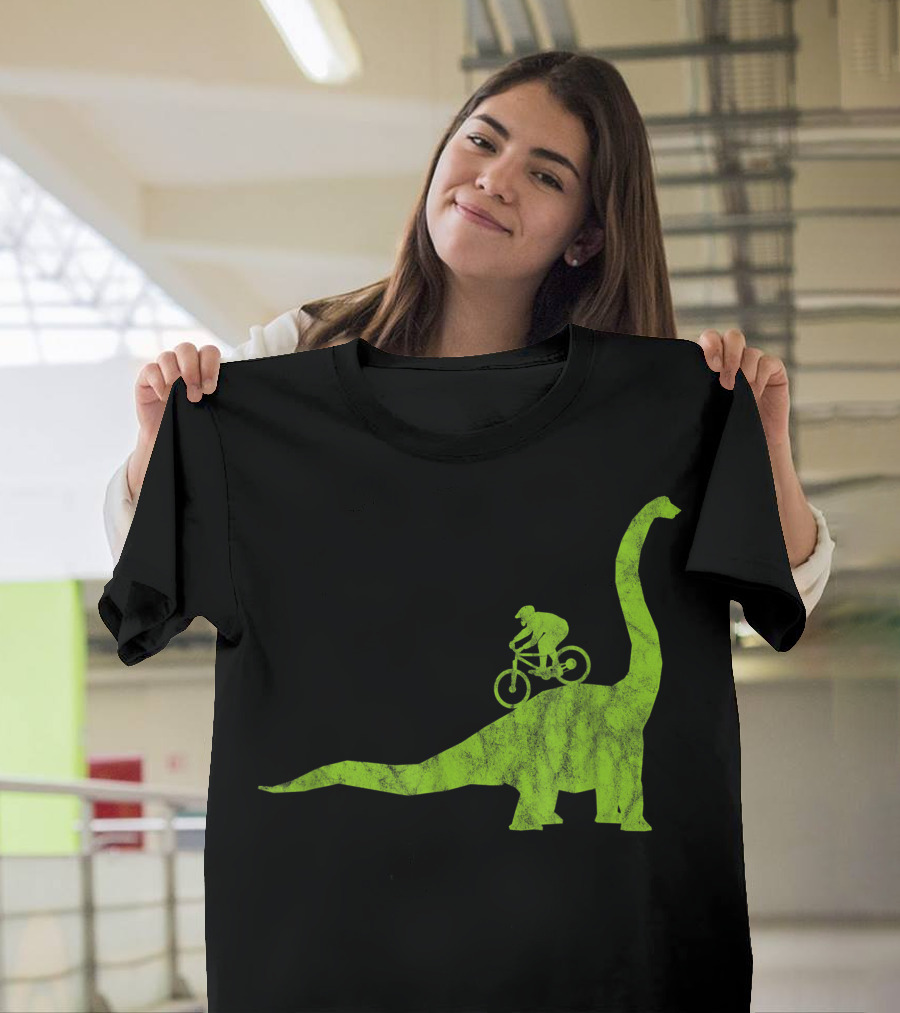 Mountain Bike MTB Dinosaur Funny Cycling Bicycle Rider Adventure T-Shirt