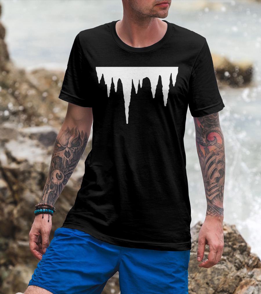 Stalactite Cave Exploration For Spelunkers And Cavers T-Shirt