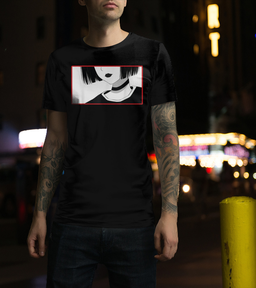 Aesthetic Soft Grunge Goth Anime Girl Gothic T-Shirt