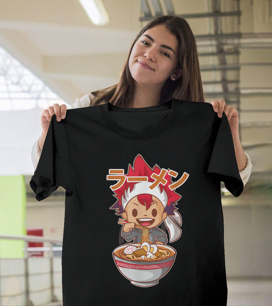 Ramen Anime Character Eating Noodles T-Shirt