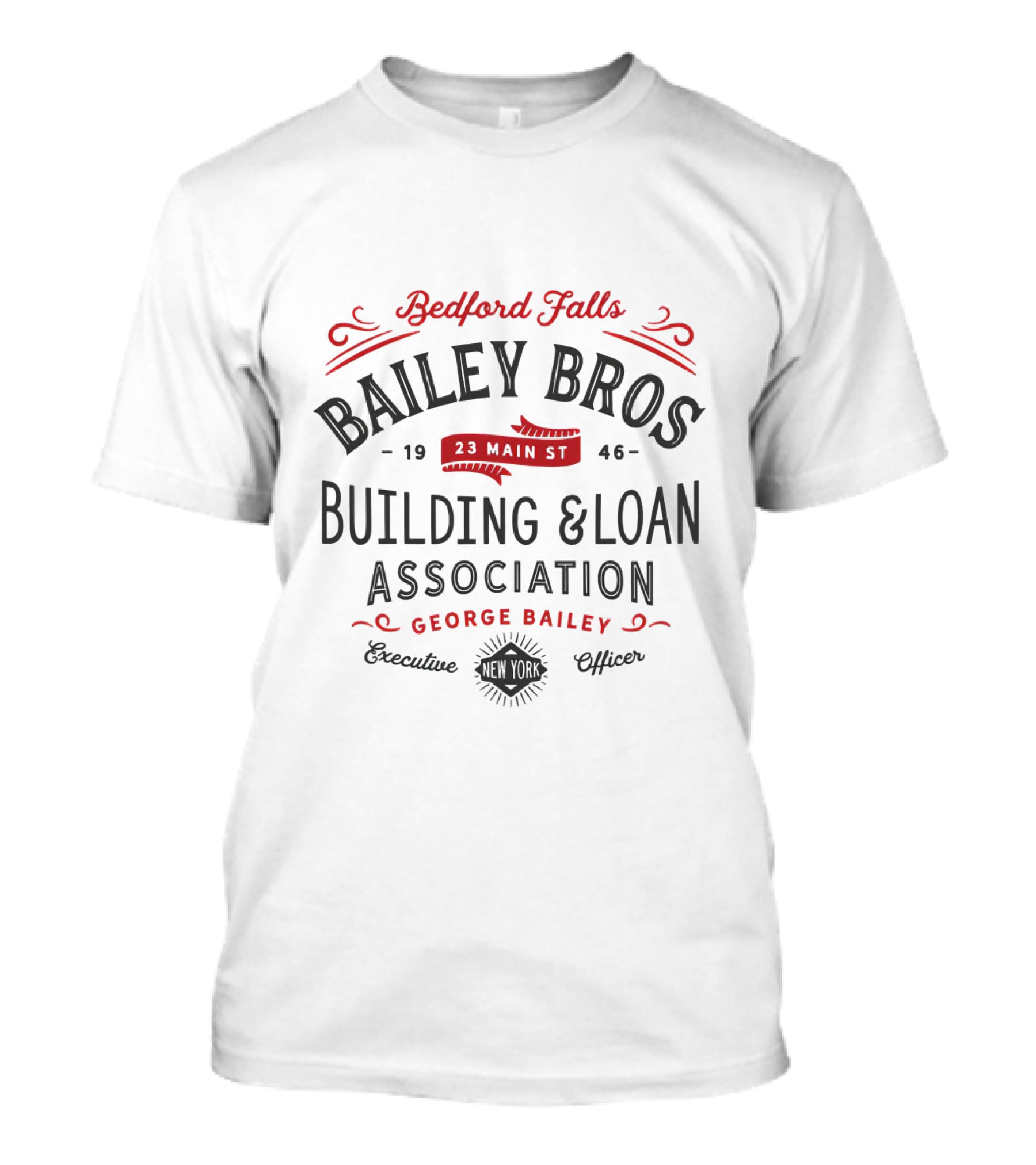 Bedford Falls Bailey Bros Building And Loan Association George Bailey T-Shirt
