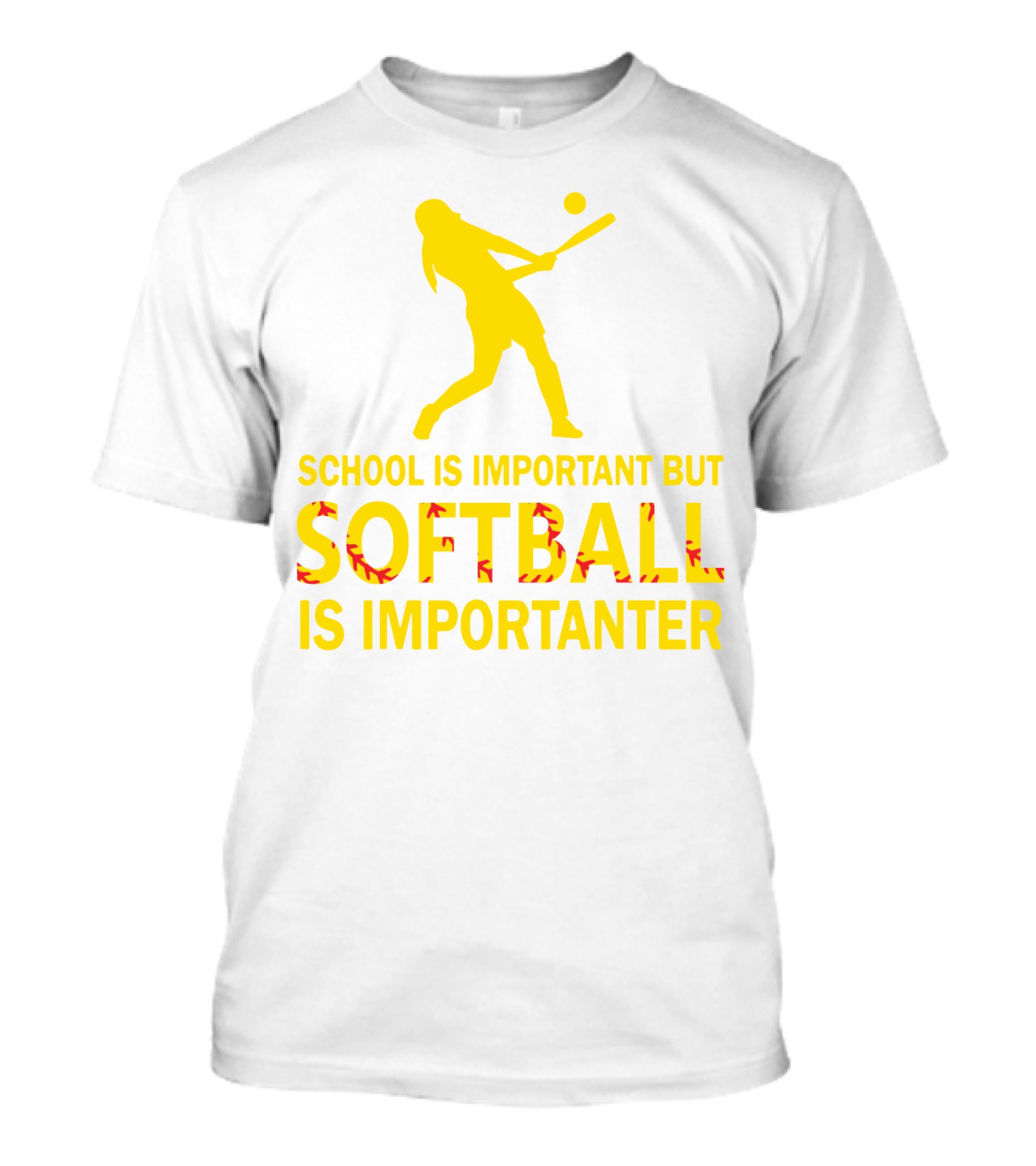 School Is Important But Softball Is Importanter T-Shirt