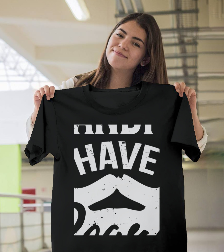Funny The Best Grandpas Have Beards Moustache T-Shirt