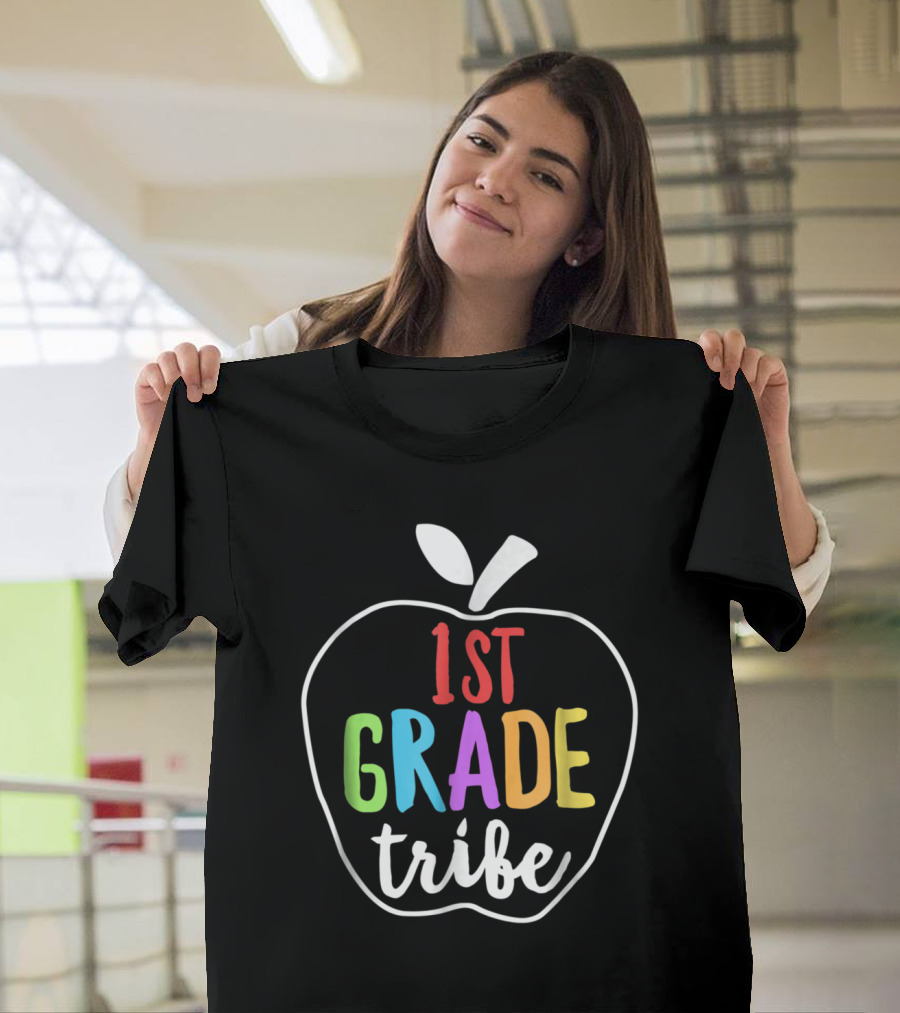 1st Grade Tribe Apple Theme for School T-Shirt