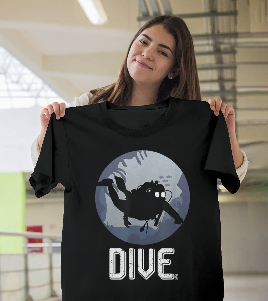 Dive Into the Deep Sea Scuba Diving Adventure T-Shirt