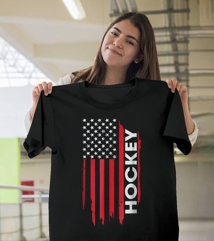USA Flag Hockey T-Shirt