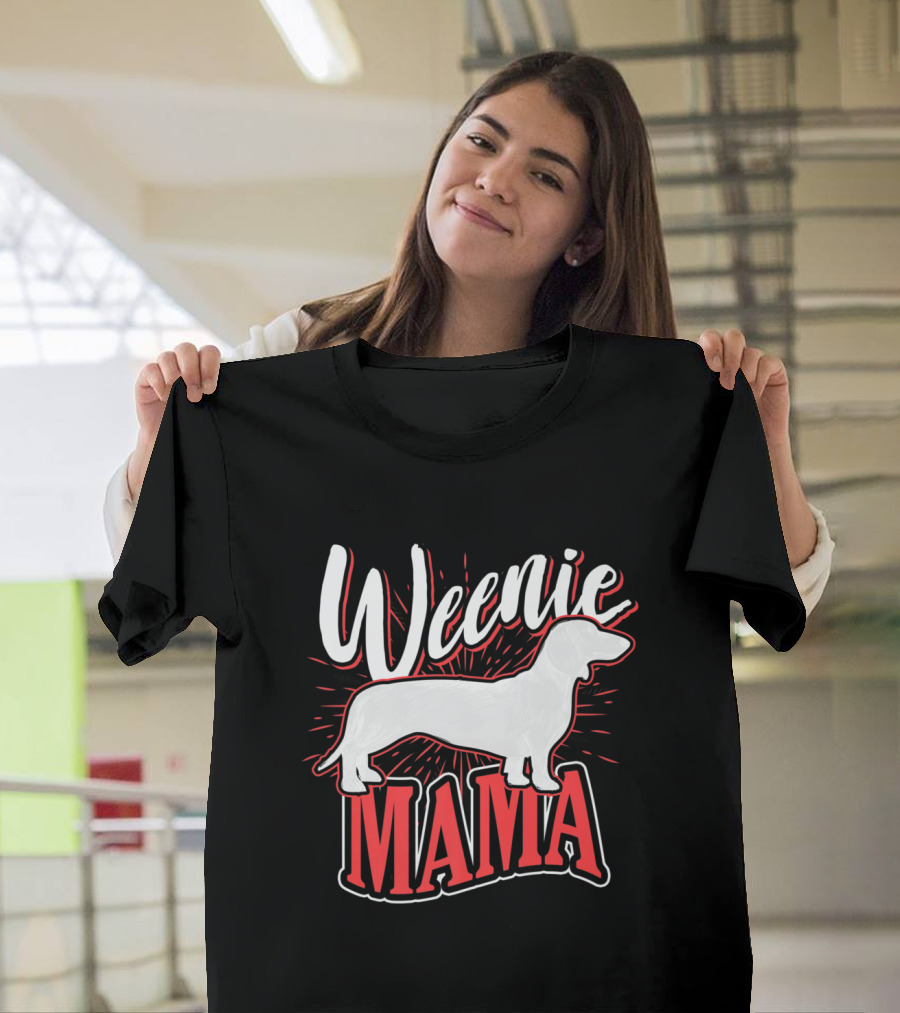 Weenie Mama Dachshund Dog Breed Owner Women T-Shirt