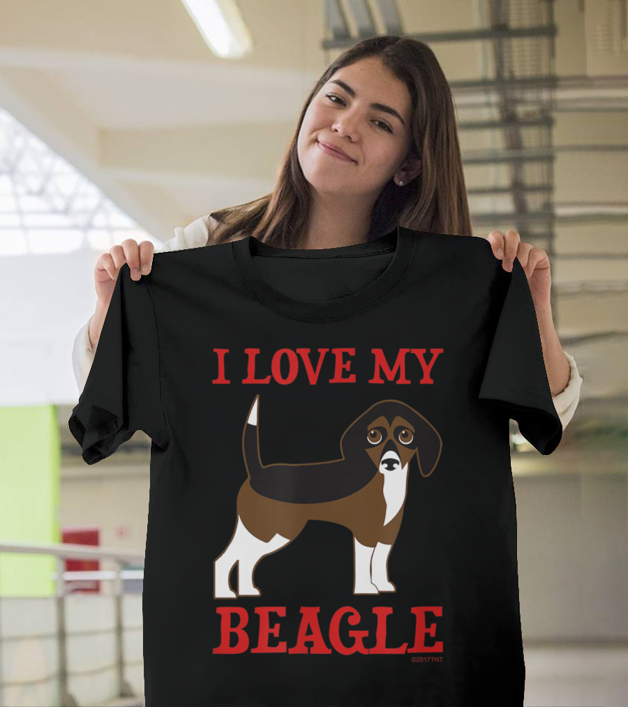 I Love My Beagle Dog - Adorable Beagle T-Shirt