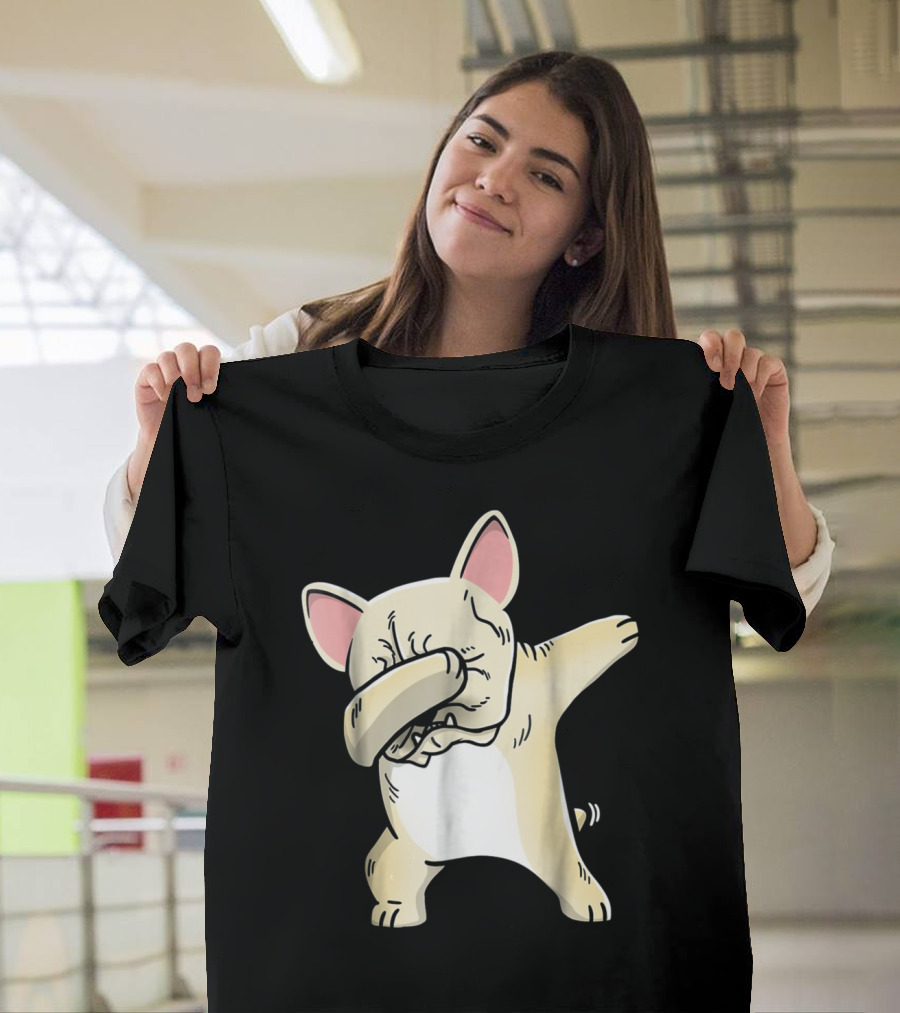 Frenchie Dabbing French Bulldog Playful Pose T-Shirt