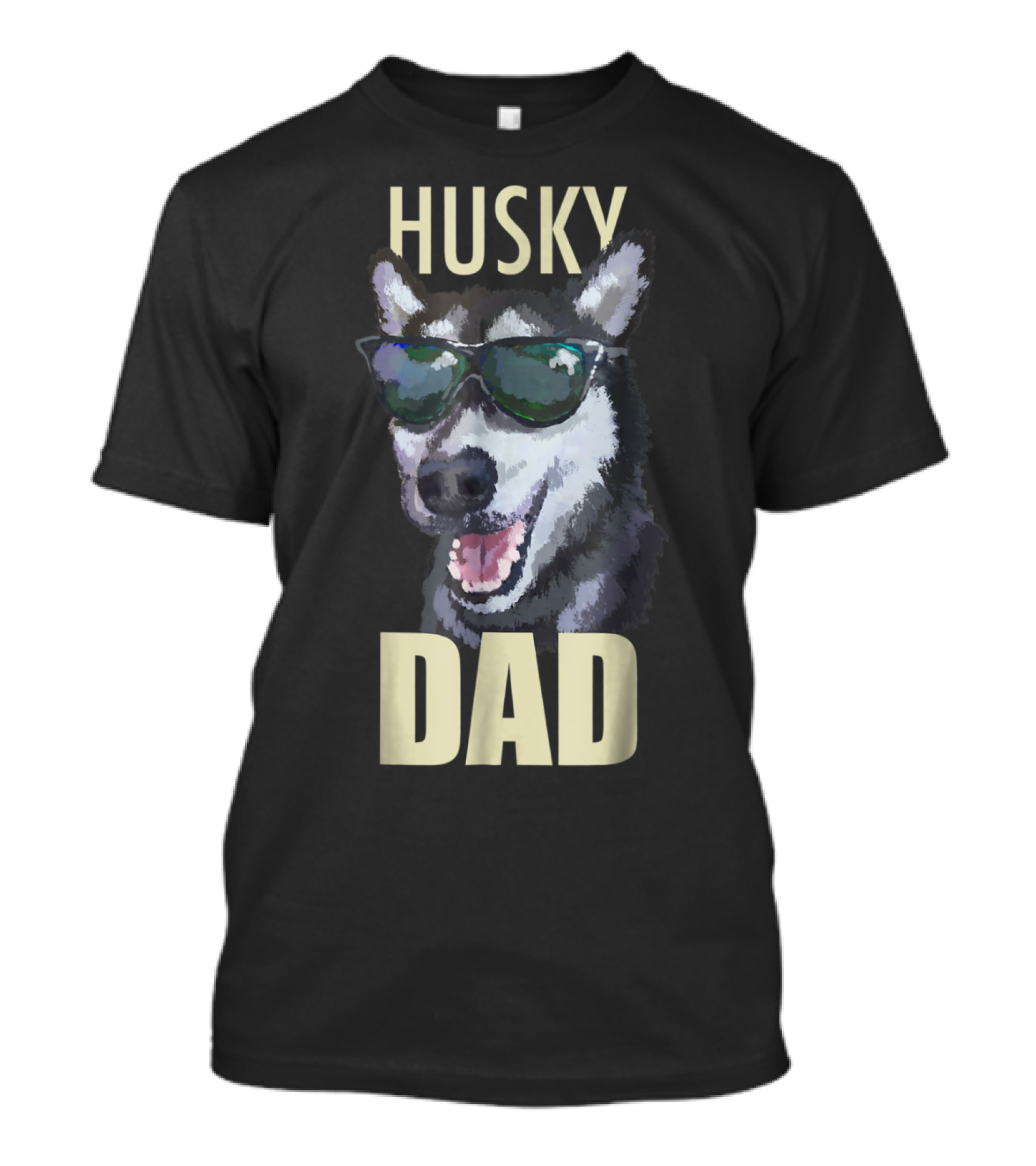 Husky Dad Cool Sunglasses Dog T-Shirt