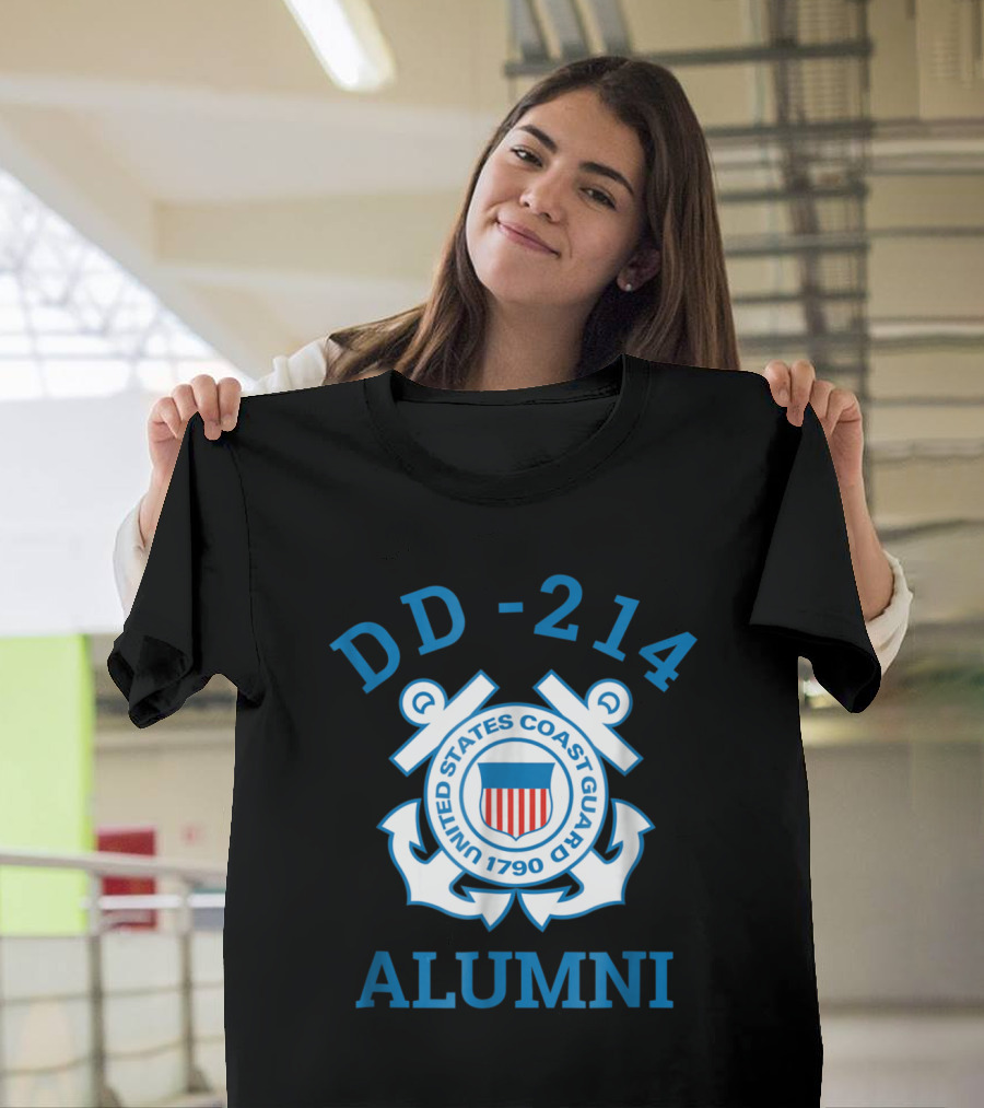 United States Coast Guard 1790 DD 214 Alumni Emblem T-Shirt