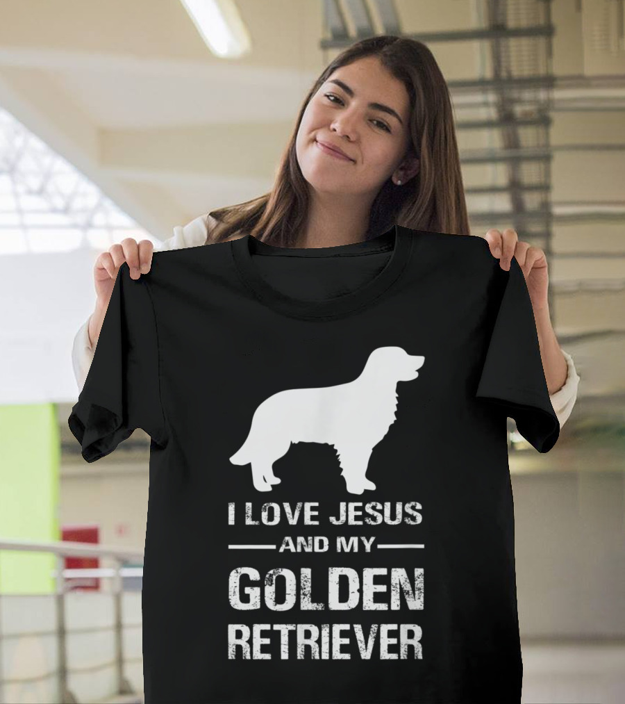 I Love Jesus and My Golden Retriever T-Shirt