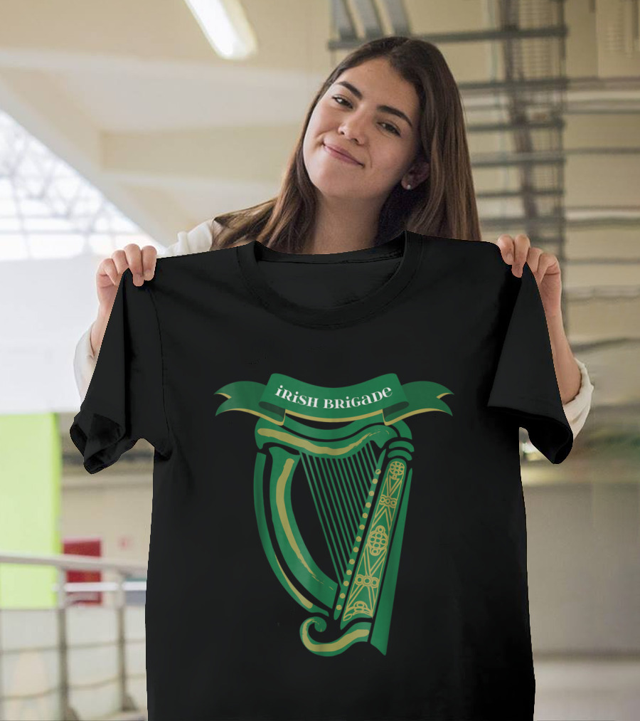 Irish Brigade Harp Symbol Civil War Heritage T-Shirt