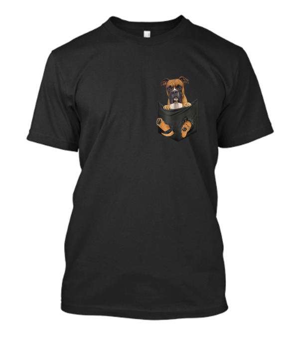 Boxer Inside Pocket Funny T-Shirt