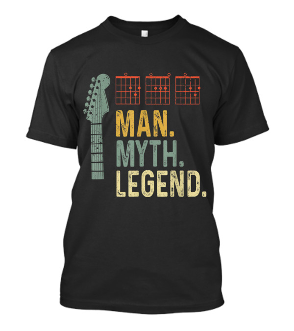 Man Myth Legend Guitar Dad Chord T-Shirt