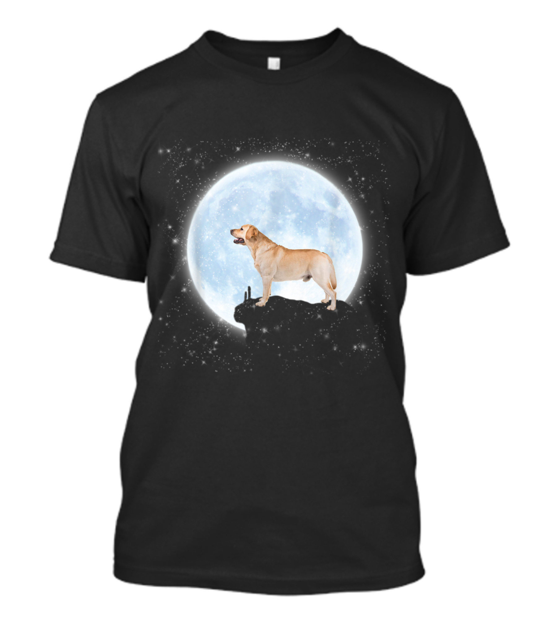 Funny Labrador Lab Dog Howling At Moon T-Shirt