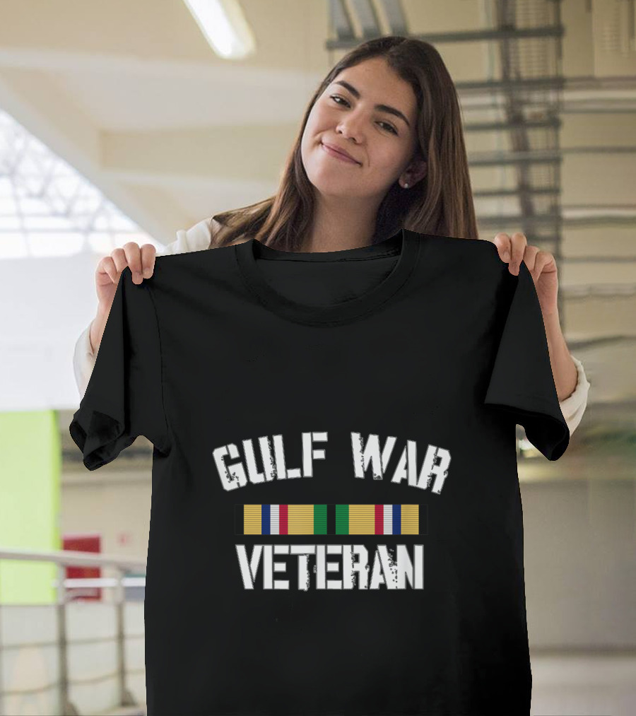 Gulf War Veteran Ribbon Pride Persian Gulf Service T-Shirt