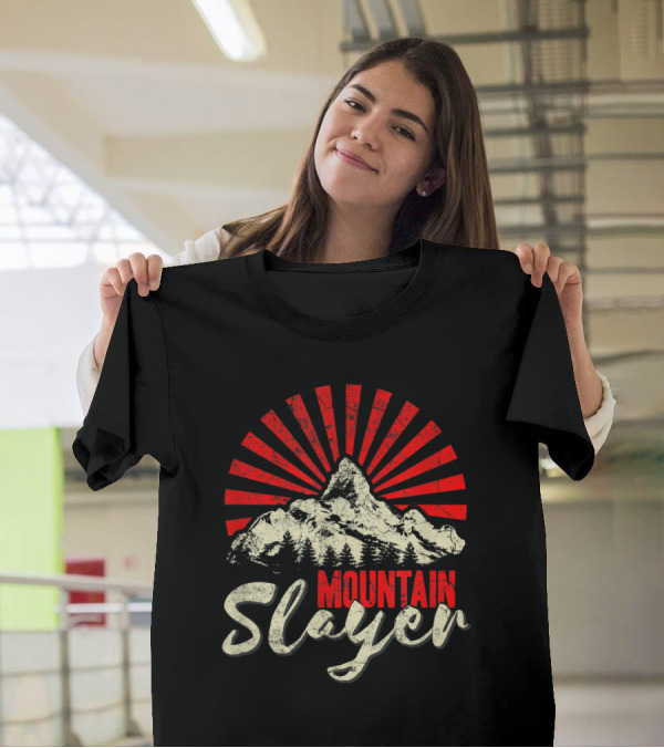 Mountain Slayer Funny Climbing Hiking Adventure T-Shirt