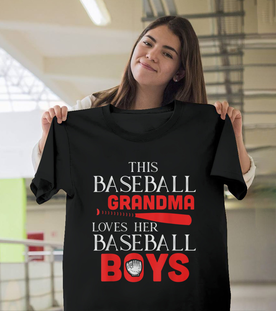 This Baseball Grandma Loves Her Baseball Boys T-Shirt