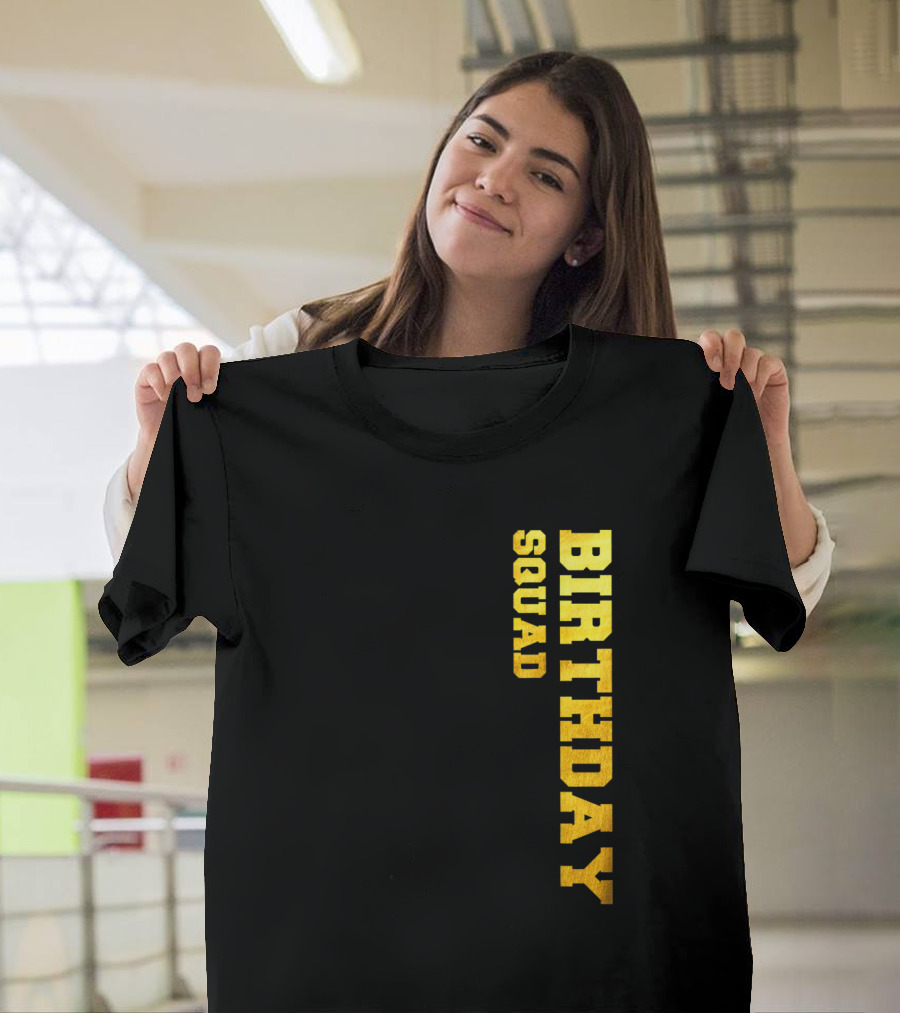 Birthday Squad Gold Party T-Shirt