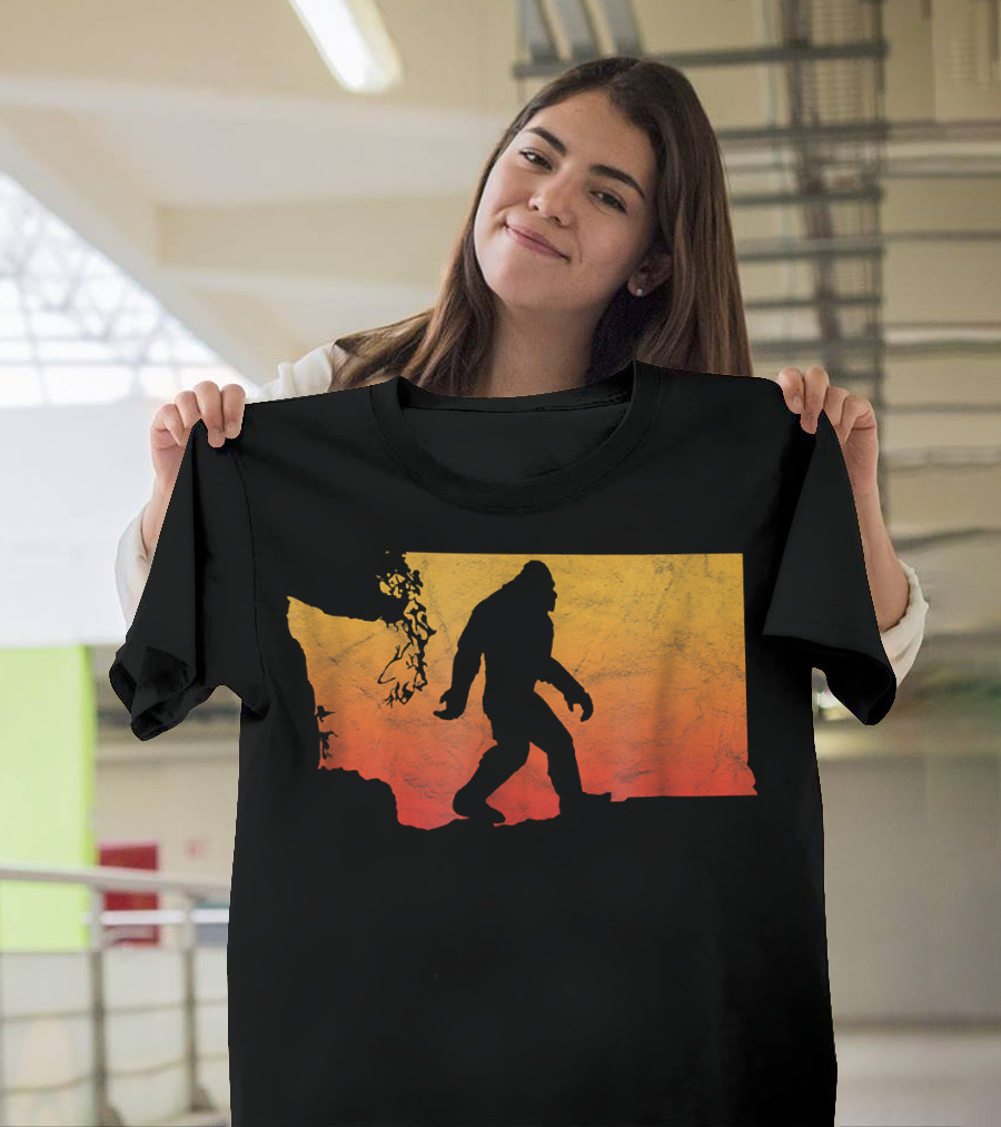 Squatchington Bigfoot State of Washington T-Shirt