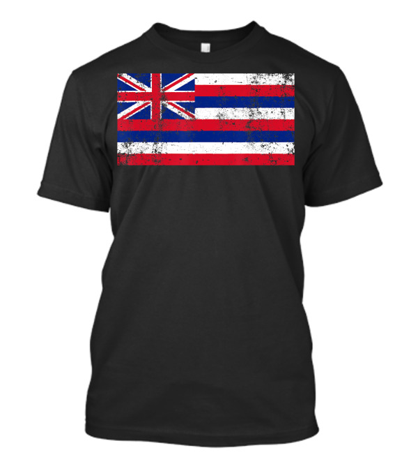 State Of Hawaii Flag Distressed Hawaiian Pride T-Shirt