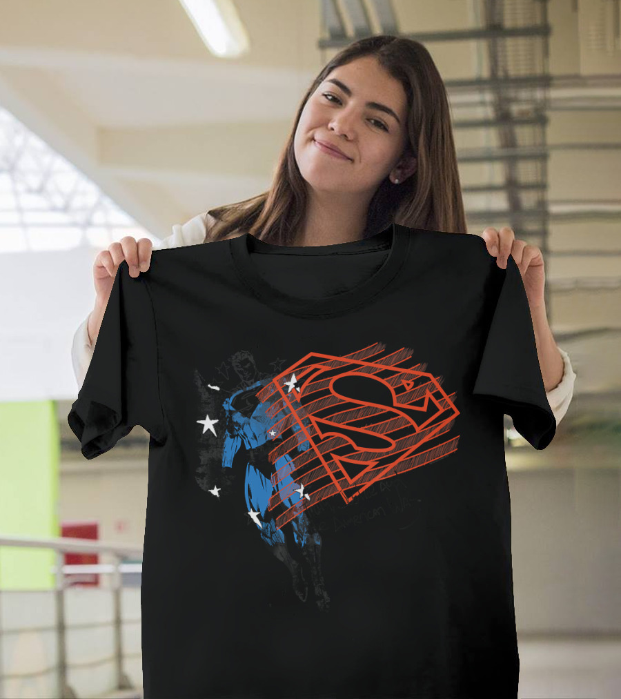 Superman Truth Justice the American Way Flag Style Classic T-Shirt