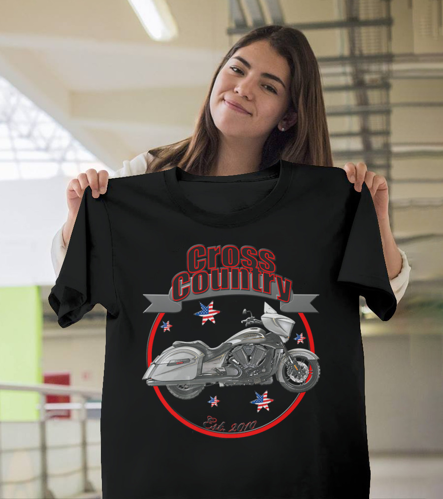 Cross Country Motorcycle U.S.A. Est. 2010 T-Shirt