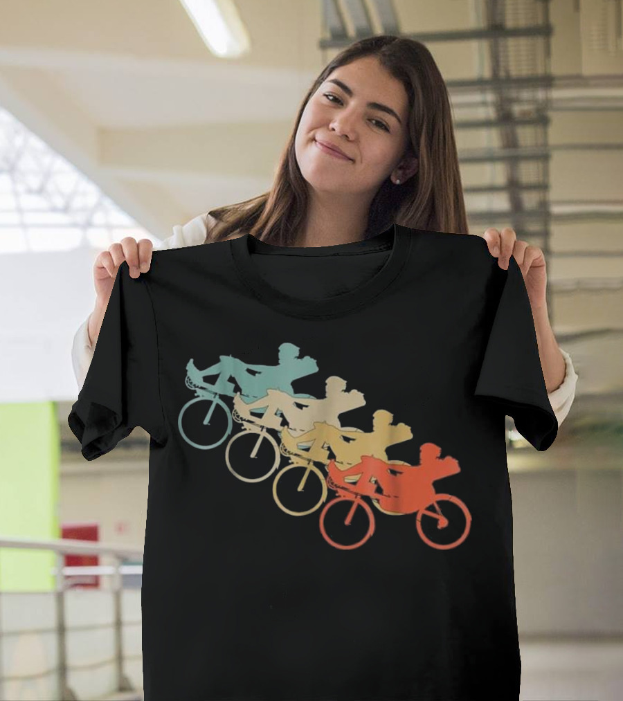 Vintage Retro Style Recumbent Bicycle T-Shirt