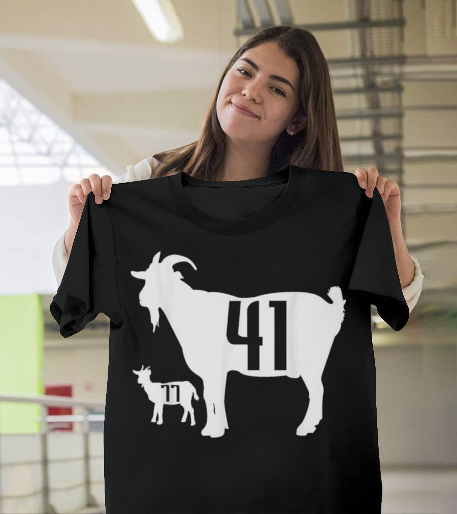 GOAT 41 and 77 Dirk Nowitzki Luka T-Shirt
