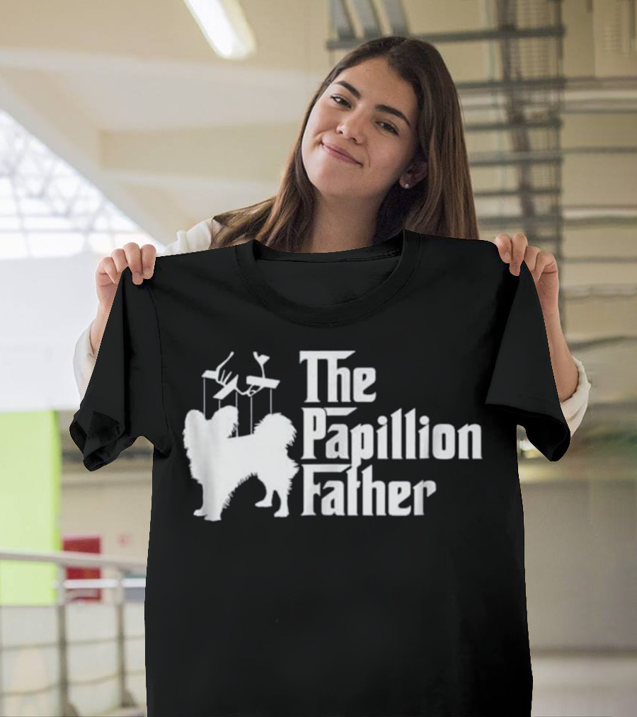 The Papillion Father Funny Dog Dad T-Shirt Iconic Reference T-Shirt