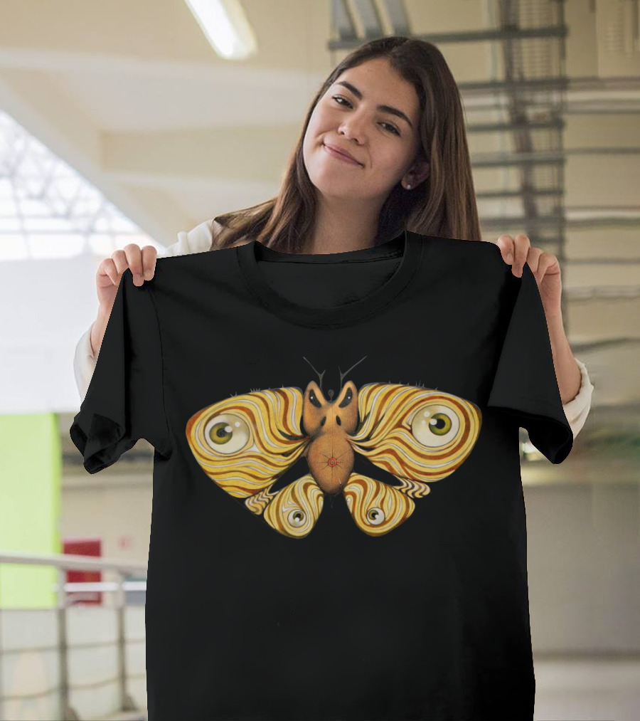 Angry Mother Hypnotic Eye Moth T-Shirt