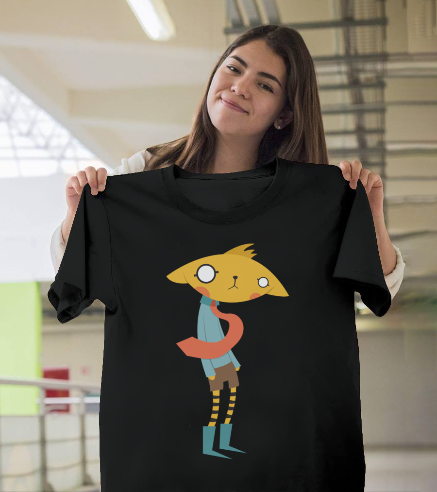 Night in the Woods Mae Cat with Tie T-Shirt