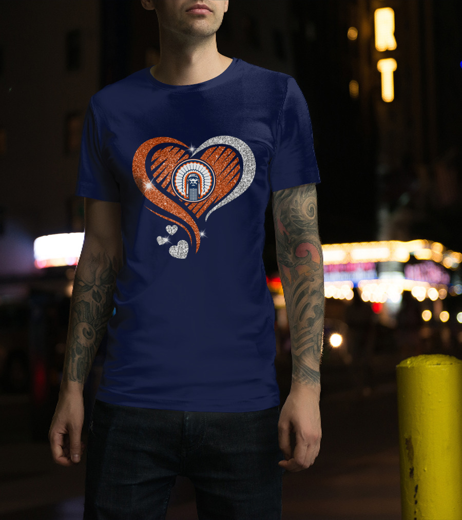 Illinois Tribal Chief Heart T-Shirt