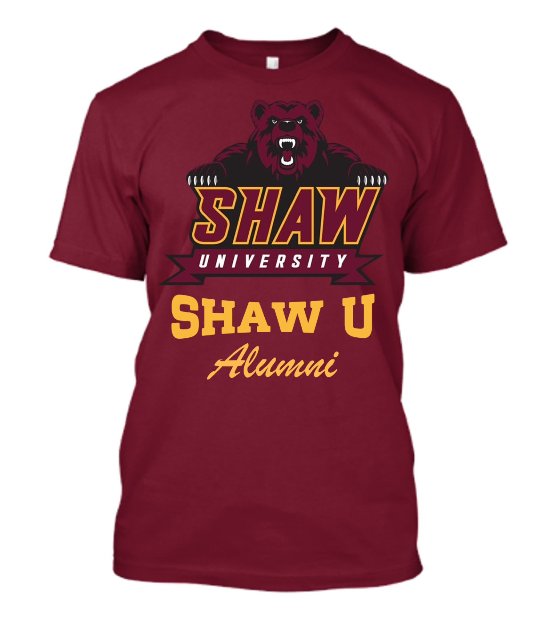 Shaw University Bear Shaw U Alumni T-Shirt