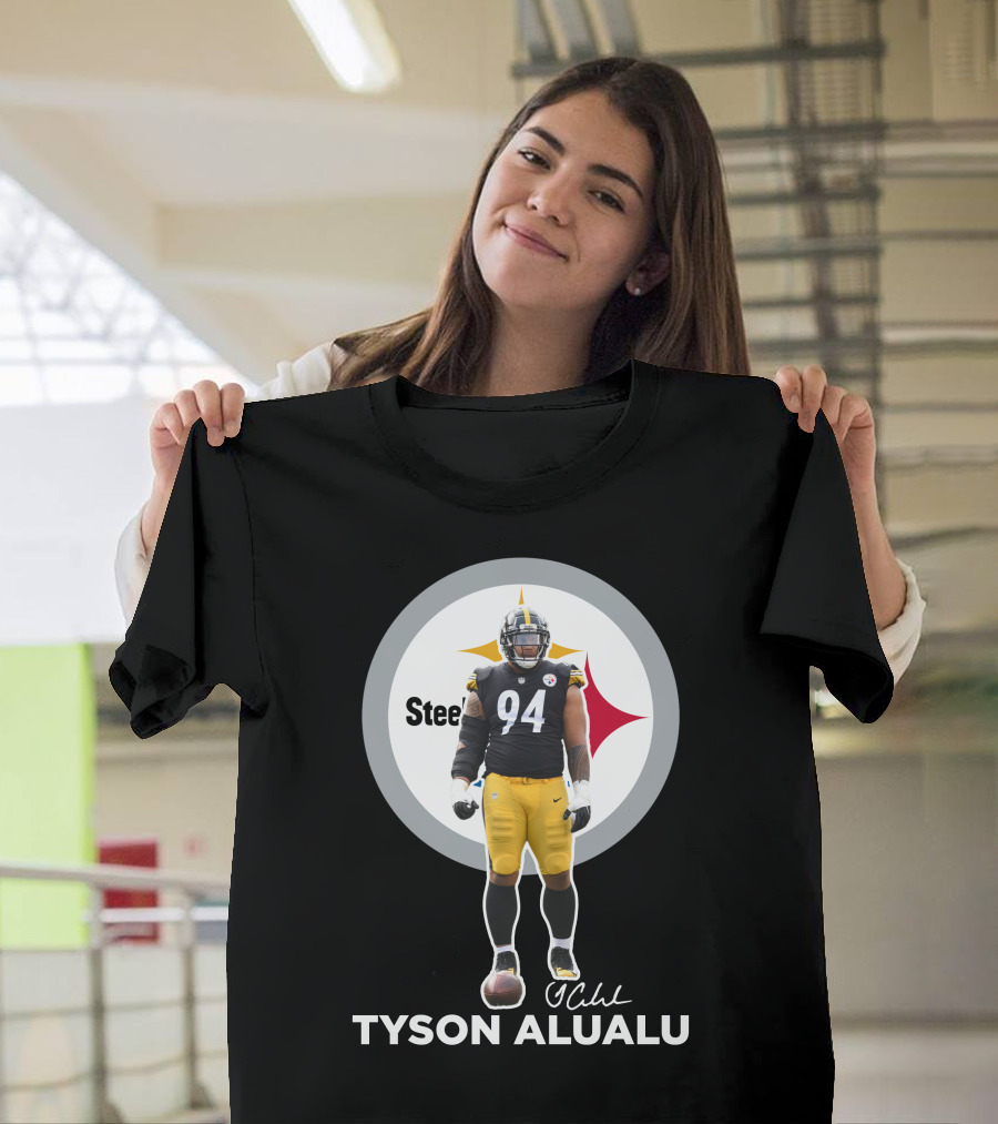 Steelers 94 Tyson Alualu Signature T-Shirt