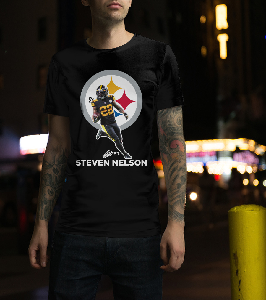 Steven Nelson Pittsburgh Football Number 22 T-Shirt