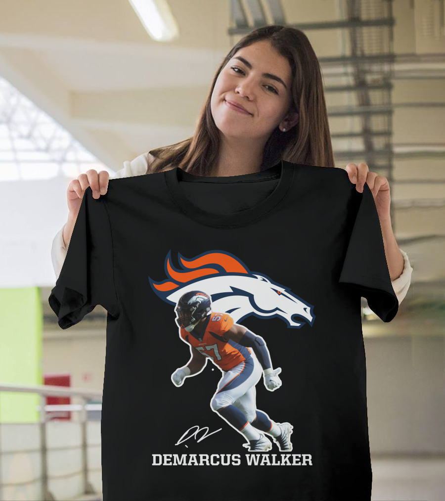 Demarcus Walker Denver Broncos 57 Football Player T-Shirt