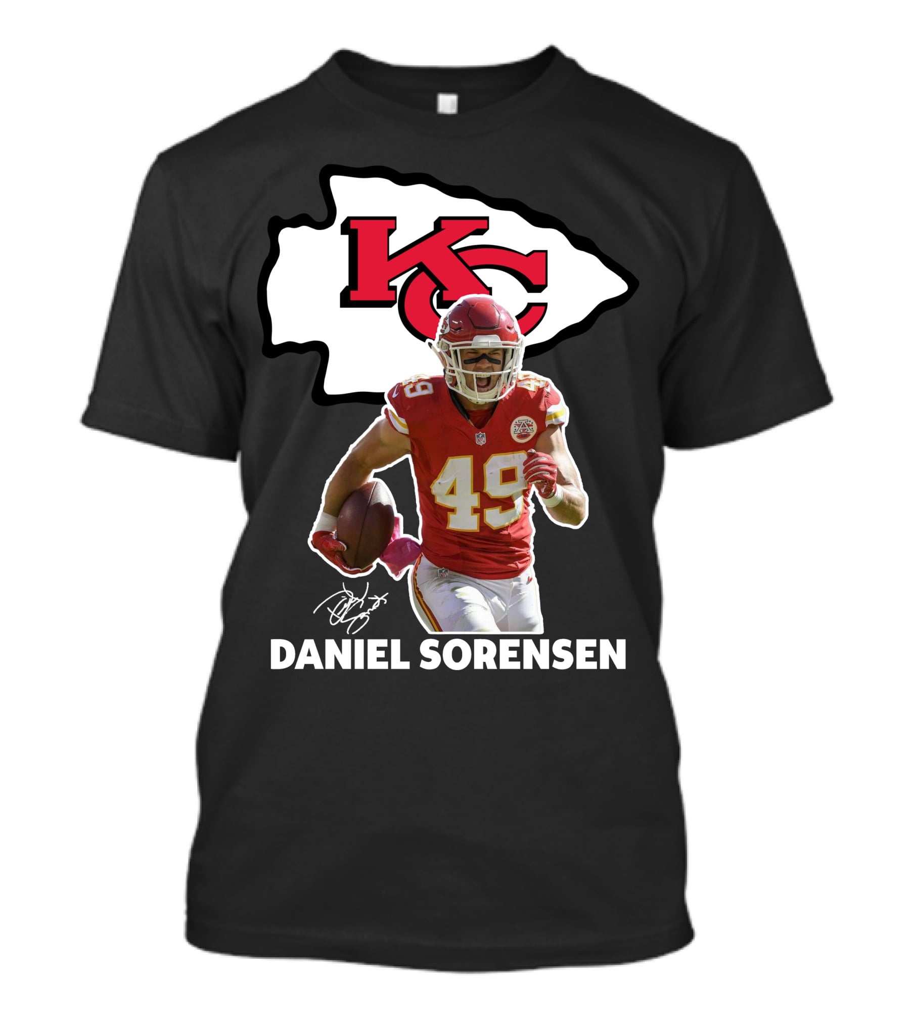 Daniel Sorensen Kansas City Chiefs 49 NFL Football Player T-Shirt