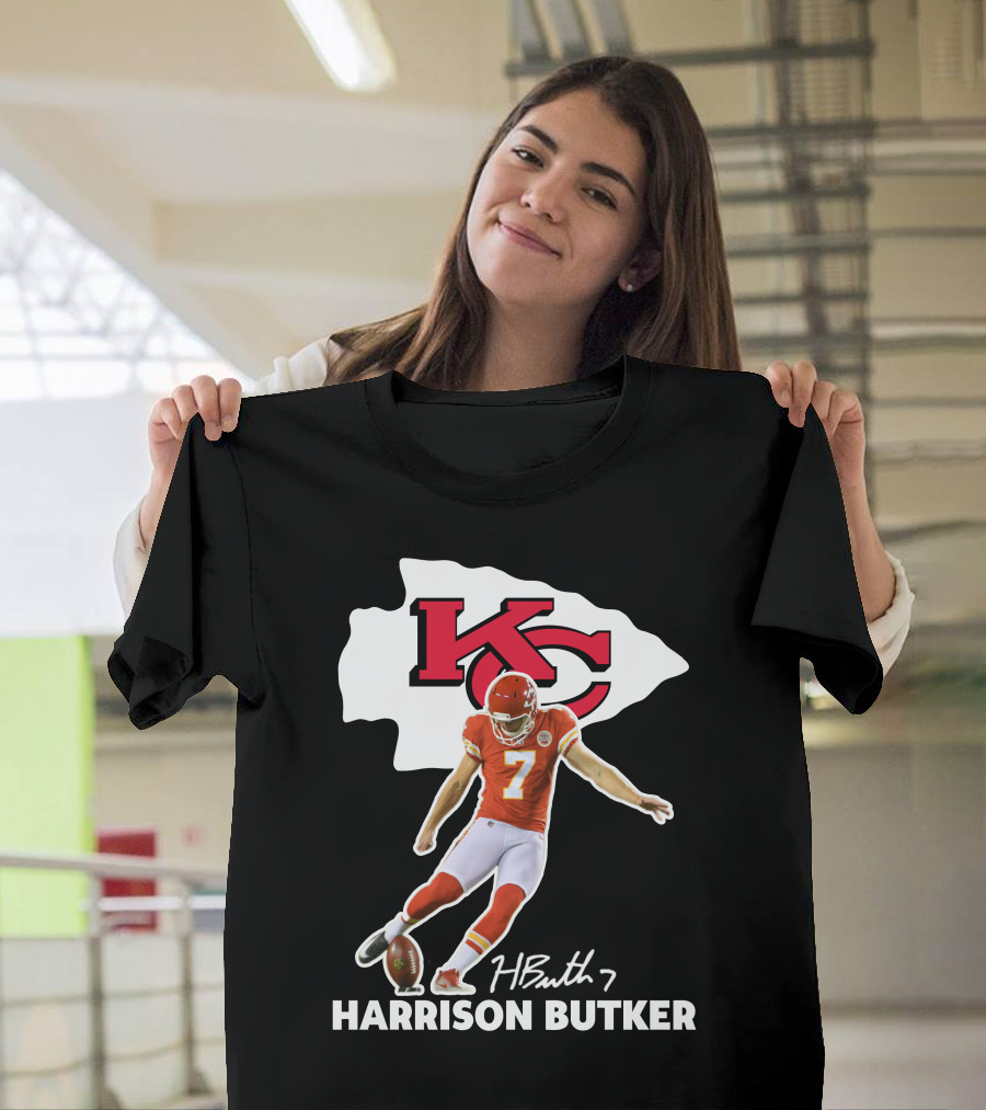 Harrison Butker Kc Chiefs Football Signature Kick T-Shirt